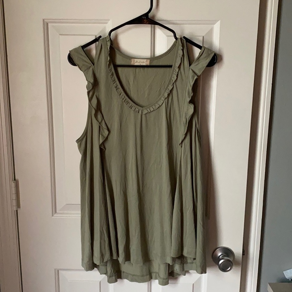 Sage Green Altar’d State Ruffle Tank